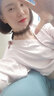 万宝资韩版蕾丝蝴蝶结颈链女短款锁骨链饰品颈带项圈脖链绑带蝴蝶项链 黑色蕾丝蝴蝶结 实拍图