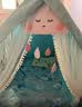 小斑鸠（little dove）儿童帐篷室内游戏屋/男女孩公主房玩具 宇航员(不含垫) 实拍图