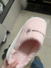 小熊小兔踩屎感棉拖鞋女士厚底防滑冬季外穿居家情侣保暖学生男 小熊小兔棉拖-粉色 38-39 适合37-38 实拍图
