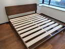 韵存家居 床 实木床1.8米双人床北欧简约主卧婚床大床白蜡木卧室家具 1500*2000【标准版-常规排骨架】 实木床+床头柜*1 实拍图