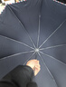 天堂 加大雨伞三折 晴雨两用商务伞经典格纹10骨大雨伞男女 藏青 实拍图