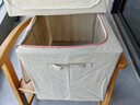 佳帮手加粗钢架收纳箱家用棉被衣物百纳箱衣柜专用布艺折叠整理箱100L 实拍图