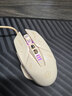 英菲克（INPHIC）W8 游戏有线鼠标宏定义人体工学轻音办公家用笔记本电脑台式USB通用 奶茶色 实拍图