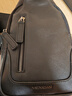 稻草人细纹头层牛皮斜挎包单肩包男士通勤背包胸包手机包挎包轻奢高端 实拍图