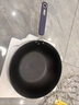 炊大皇炒锅不粘锅易洁少油烟平底炒菜锅煎锅32cm磁炉通用深蓝SL32CG 实拍图
