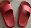 朴西香蕉船凉拖鞋女士浴室不易滑居家室内四季情侣拖鞋男 红色 39-40 实拍图