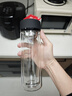 富光 男女士双层玻璃杯 水杯 支持团购定制 304杯子泡茶杯400ML黑 实拍图