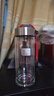 希诺双层玻璃杯男家用商务办公泡茶杯子过滤车载水杯XN-9301 265mL 实拍图