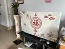 简娜（JIANNA）电视机防尘罩套弹力全包2026年款新中式盖布65英寸75挂式55寸曲面 玉兰福气 46-50英寸 实拍图