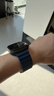 W&P新款适用苹果手表表带apple watch ultra3/2海洋硅胶双扣回环表带iwatch S11/10/9/8/SE 蓝色45 实拍图