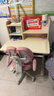 京东京造儿童学习桌椅 书桌椅套装专用3-18岁写字桌90cm小户型粉 实拍图
