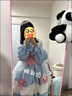 唐努乌（Tang Nu wu）洛丽塔裙子猫爪op学生Lolita 优雅连衣裙小公主裙子正礼物 蓝天白云 S 【65-90斤】 实拍图