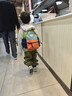 SHUKIKU儿童书包幼儿园背包防丢户外旅游防泼水超轻双肩包橙红S+码 实拍图