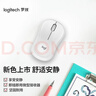 罗技（Logitech）M221 轻音鼠标 无线鼠标 办公鼠标 对称鼠标 带无线微型接收器 米白色 实拍图