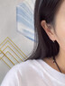 QMXDS999纯银耳钉女士足银养耳洞睡觉免摘2026新款高级感水滴百搭耳环 s999足银水滴耳钉 大号一对 实拍图