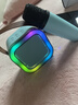 车载影音卡拉ok蓝牙K歌手持麦唱歌迷你一体机户外家庭影音带话筒 【天蓝色】单麦版带气氛灯 实拍图