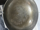 章丘铁锅正宗手工锻打铁锅无涂层物理不粘锅炒锅老式家用炒菜锅厨具轻音 标准版古法原色(未干烧） 32cm 实拍图