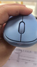 罗技（Logitech）M221 轻音鼠标 无线鼠标 办公鼠标 对称鼠标 带无线微型接收器 雾霭蓝 实拍图