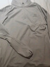 特步（XTEP） 男子半拉链长袖t恤舒适休闲训练跑步服内搭速干衣透气上衣 云峰灰0173-散热保暖（男） XL 实拍图