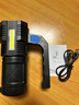 奥克斯强光手电筒四核灯芯超长续航野外探照灯巡检手提灯家用应急巡逻灯 高亮灯芯/长续航/侧灯/快充 实拍图