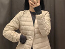 优衣库女高级轻型羽绒便携式背心轻暖便携羽绒马甲478576 478576/10水粉色 L 实拍图