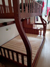 枫轩堂胡桃木 儿童上下床实木高低床双层床上下铺床两层木床子母床 【梯柜款】裸床+床垫+书架+双抽 上铺宽110下铺宽130 实拍图
