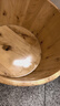 川柏香实木泡脚桶木桶洗脚盆木桶家用足浴桶泡脚木质香柏木碳化木制脚盆 26cm 【碳化无盖】+艾30 实拍图