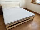 零树实木床双人床简易床1.8m*2m床+10cm椰棕床垫 包安装 JYA-05(套装) 实拍图