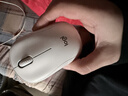 罗技（Logitech）M221 轻音鼠标 无线鼠标 办公鼠标 对称鼠标 带无线微型接收器 米白色 实拍图