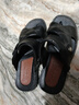 回力休闲凉鞋男款居家拖鞋户外两穿沙滩舒适透气简约HL3338黑40码 实拍图