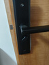 虎顿（HOTUN）室内门锁木门锁不锈钢门锁可调节木门锁房间门把手黑色KTS01-H 实拍图