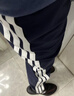 adidas速干情侣款休闲舒适束脚运动裤男女秋季阿迪达斯官方   传奇墨水蓝/白色   L 实拍图