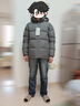 黑冰户外700蓬鸭绒男款加厚防风保暖羽绒服 F8905MJ 铁灰 L 实拍图