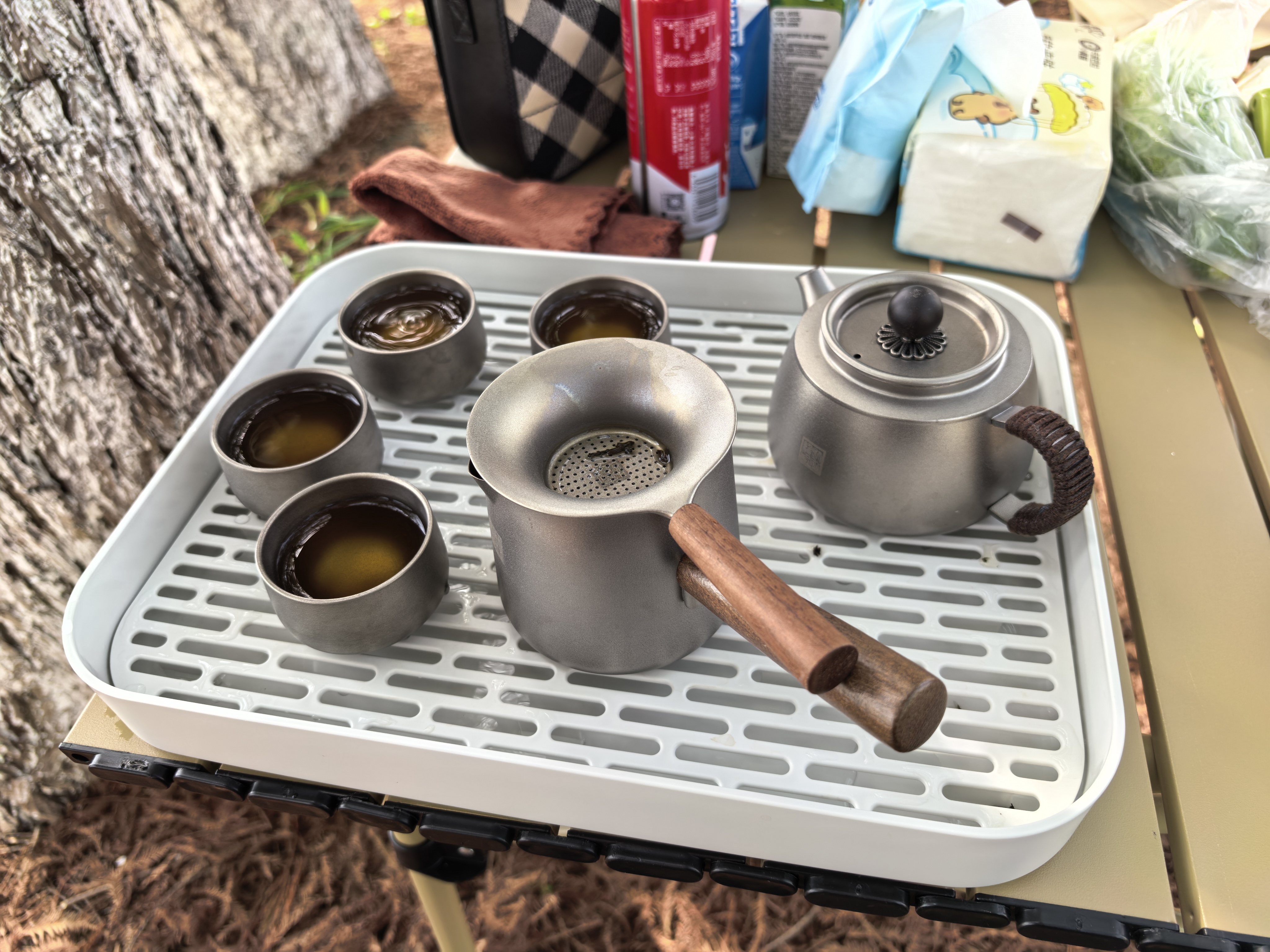 火枫（FIRE-MAPLE）T4茶壶特别版单壶户外露营野外烧水围炉煮茶壶 煮咖啡器具(1.3L) 实拍图