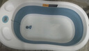 十月结晶婴儿洗澡盆新生儿大号可折叠智能感温格洛里蓝浴盆浴网浴垫3件套 实拍图
