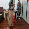 俞兆林（YUZHAOLIN）母亲节礼物中老年人夏装女奶奶T恤短袖妈妈棉麻套装休闲老人衣服 橘色 2XL [建议110-125斤] 实拍图