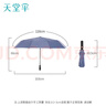 天堂 全自动雨伞三折 10骨加固一键开收易甩干简约晴雨伞 兰灰 实拍图