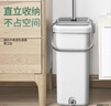 五月花平板拖把38CM双板4布刮刮桶神器家用一拖净免手洗拖地墩布2026 实拍图