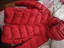 笛莎（DEESHA）童装女童秋冬短款三防轻薄羽绒服外套 红色 150拜年服 实拍图