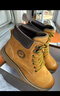 骆驼（CAMEL）王俊凯同款马丁靴高帮户外工装大黄靴男 GE122W7757T 金黄 40 实拍图