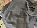 京东京造【可机洗】卫衣男半高领薄绒春秋款新款男士长袖 黑花灰 3XL 实拍图