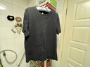 南极人纯棉短袖t恤男夏季圆领体恤男士汗衫半袖t恤情侣打底衫上衣黑色 实拍图