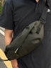 史莱辛格（Slazenger）胸包男士斜挎包休闲单肩包运动腰包挎包潮流骑行包大容量手机包 绿色  磁吸扣【可容纳7.9寸ipad mini】 实拍图