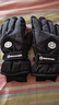 目丸保暖手套男女户外冬天骑行防寒风加绒厚触屏女防水冬季棉滑雪手套 4#雪花圆标黑色（拼色男款） 实拍图
