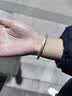 白棠花足银999.9描金古法纯银手镯新中式国风闭口镯子送女友礼物 60圈口约30克 实拍图