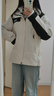 JEEP SPIRIT吉普冲锋衣羽绒服三合一男女士外套男团购情侣夹克衣服男装登山服 象牙白-抓绒内胆三合一 男女同款锋衣 XXS (建议80-105斤） 实拍图