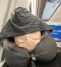觉轻松u型枕飞机枕脖枕靠枕旅行枕记忆棉蜗牛便携带帽颈枕太空灰 实拍图