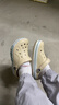 卡骆驰（CROCS）贝雅卡骆班洞洞鞋|205089 冬日白/彩色-1LI   36 /37(220mm)   实拍图