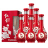 红星二锅头 富贵花开百年酒 兼香型白酒 42度 500ml*6 整箱装喜宴用酒 实拍图