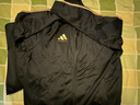 阿迪达斯（adidas）运动套装男春季跑步运动套装防风夹克收腿裤两件套 黑金 2XL 实拍图